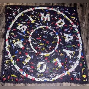 Bimba y Lola Grand foulard carré 130x130 – motif insectes – état neuf